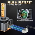 thumbnail image 3 of For Mitsubishi Eclipse 2009-2012 4PCS D1S + 9145 LED Headlight Bulbs High/Low + Fog Lights, 3 of 10