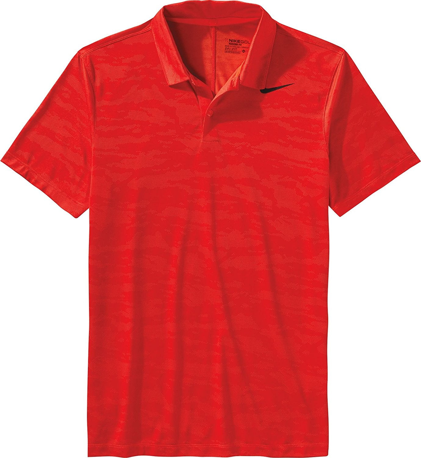 bright crimson polo shirt