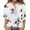 Red, variant on Women Summer Tops Fashion Womens Tops Printing Splicing V Neck Button Top Shirt Casual Medium Sleeve Elegant Soft T Shirt Lady Fall Top Blouse Bodysuit Athletic Shirts Long Sleeve Cute Green 2XL