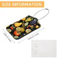 thumbnail image 5 of Square PU Leather Luggage Tags - 2 Pack with Privacy Cover and Stainless Steel Ring - Suitable for Travel, Backpack, Handbag - Suitcase Tags, Travel Tag Fruit, 5 of 7