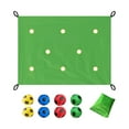 thumbnail image 3 of Juego de coordinación de lonas con agujeros para fomentar el espíritu de equipo en el jardín, interior y patio trasero. Verde, 3 of 8