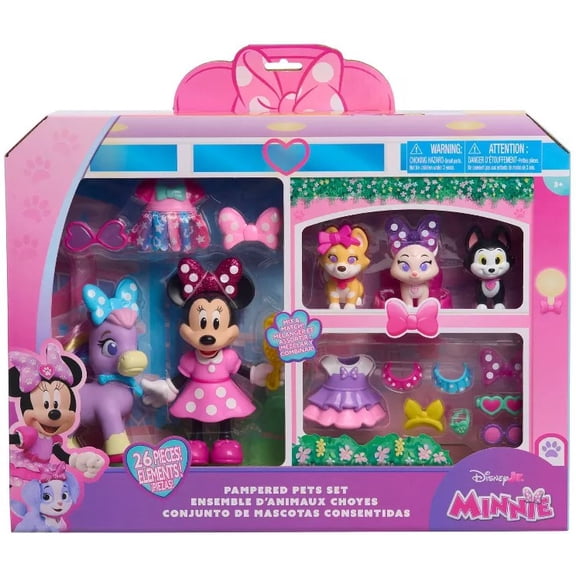 Disney Junior Minnie Mouse Pampered Pets Set Doll & Accessories
