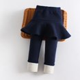 thumbnail image 5 of 12M-10T Little Girls Winter Warm Thicken Fleece Leggings Tights Skinny Pants, Uccdo Toddler Girl Solid Color Culottes Pantskirt Scooters, 5 of 5