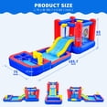 thumbnail image 2 of Casa hinchable WELLFUNTIME con tobogán acuático y piscina, 2 of 7