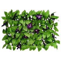 FACEGA Balcony Privacy Screen,Artificial Leaves Expandable Trellis Outdoor Privacy Fence Screen
