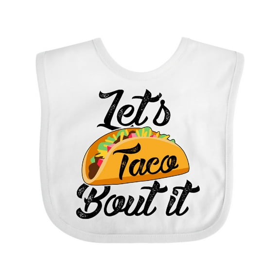 Inktastic Lets Taco Bout It Boys or Girls Baby Bib