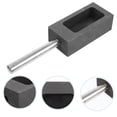 thumbnail image 1 of LIFKOME Graphite Ingot Mold Jewelry Melting Casting Mold Black 1 Set Science Education, 1 of 5