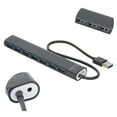 thumbnail image 4 of Hub, Transmission à Grande Vitesse 5 Go de Moyeu USB 3.0 Translucide Noir, pour, 4 of 8