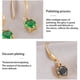 thumbnail image 3 of Pendientes de diamantes de imitación Qarigey 1 par color amarillo, 3 of 6