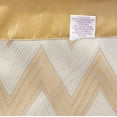 thumbnail image 4 of Violet Linen Indiana Chenille Chevron Design, Polyester Jacquard, with Fringes, Gold, 60 Inch by 18 Inch, Decorative Window Treatment Valance, 4 of 6