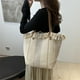 thumbnail image 3 of Bolso de mano para mujer bolso de viaje moderno con borla bolsos de fin de semana bolso Hobo de trabajo, 3 of 6