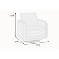 thumbnail image 4 of Poundex Upholstered 360 Swivel Accent Chair, 4 of 9