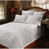 Roses Matelasse Bedspread, White