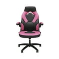 thumbnail image 3 of OFM Essentials Collection Racing Style Bonded Leather Gaming Chair, in Pink (ESS-3085-PINK), 3 of 14
