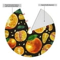thumbnail image 4 of Kll 30" Christmas Tree Skirt Tangerine Xmas Tree Skirts Mat For New Year Xmas Holiday Party Indoor Outdoor Home Decoration, 4 of 9
