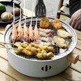 thumbnail image 3 of Portable BBQ Charcoals Grills Premium Metal Picnic Table Grills for Outdoor Courtyard, 3 of 5
