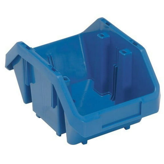 14" Deep x 9 1/4" Wide x 6 1/2" High Blue Double Hopper Bin