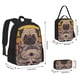 thumbnail image 2 of Balery Pug dog Yoga Mochila Escolar 3 en 1 para Niños - Mochila Resistente con Lonchera Térmica y Estuche - Mochila Escolar para Niños y Niñas, 2 of 7
