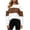 Brown, variant on Sweatshirt for Women Zaewscy Women's Printed Fashionable Loose Casual Round Neck Long Sleeved Hooded Top Gray L