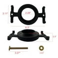Premium Tank to Bowl Kit for Eljer Toilet, Solid Brass Gasket, Easy