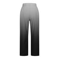 thumbnail image 5 of cocolona Womens Linen Pants Straight Leg Side Slit Pants Lightweight Casual Work Pants Beach Vacation Trousers with Pockets, 5 of 6