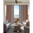 thumbnail image 4 of Dark Orange Grey Ombre Blackout Curtains 54 Inches Long for Bedroom, Modern Gradient Abstract Art Thermal Insulated Room Darkening Black Out Window Curtain Panels Grommet Drapes for Living Room, 4 of 8