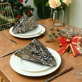 thumbnail image 3 of GZHJMY Tiger Leopard Cloth Napkins Washable Reusable Polyester Dinner Napkins 20 x 20 Inch for Home Weddings Parties Holiday Table Napkins Set of 4, 3 of 6