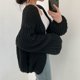 thumbnail image 4 of Suéter Vintage Harajuku de manga farol para mujer, cárdigan informal coreano, ropa de calle de otoño, Tops, abrigo Chic, suéter perezoso Y2k, 4 of 5