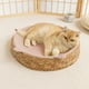 thumbnail image 1 of Cama de Ratán Transpirable para Mascotas, Cojín Redondo y Acogedor para Perros, Colchoneta Tejida para Dormir, Suave y Cómoda, Ideal para Relajarse, Ideal para El Hogar y La Sala de Estar, Diseño Art, 1 of 6