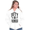 thumbnail image 4 of United States Army Logo Duty Honor Unisex Plus Size Zip Hoodie Brisco Brands 3X, 4 of 5