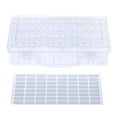 thumbnail image 1 of Yeacher Clear Plastic Diamond Storage Box with Handle 64 Pack Transparent Diamond Embroidery Painting Accessory Tool Drill Jewelry Beads Container Holder with Label, 1 of 7