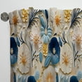 thumbnail image 4 of Designart "Seashell Coastal Serenity IV" Floral Room Darkening Curtain Single Panel, 4 of 6