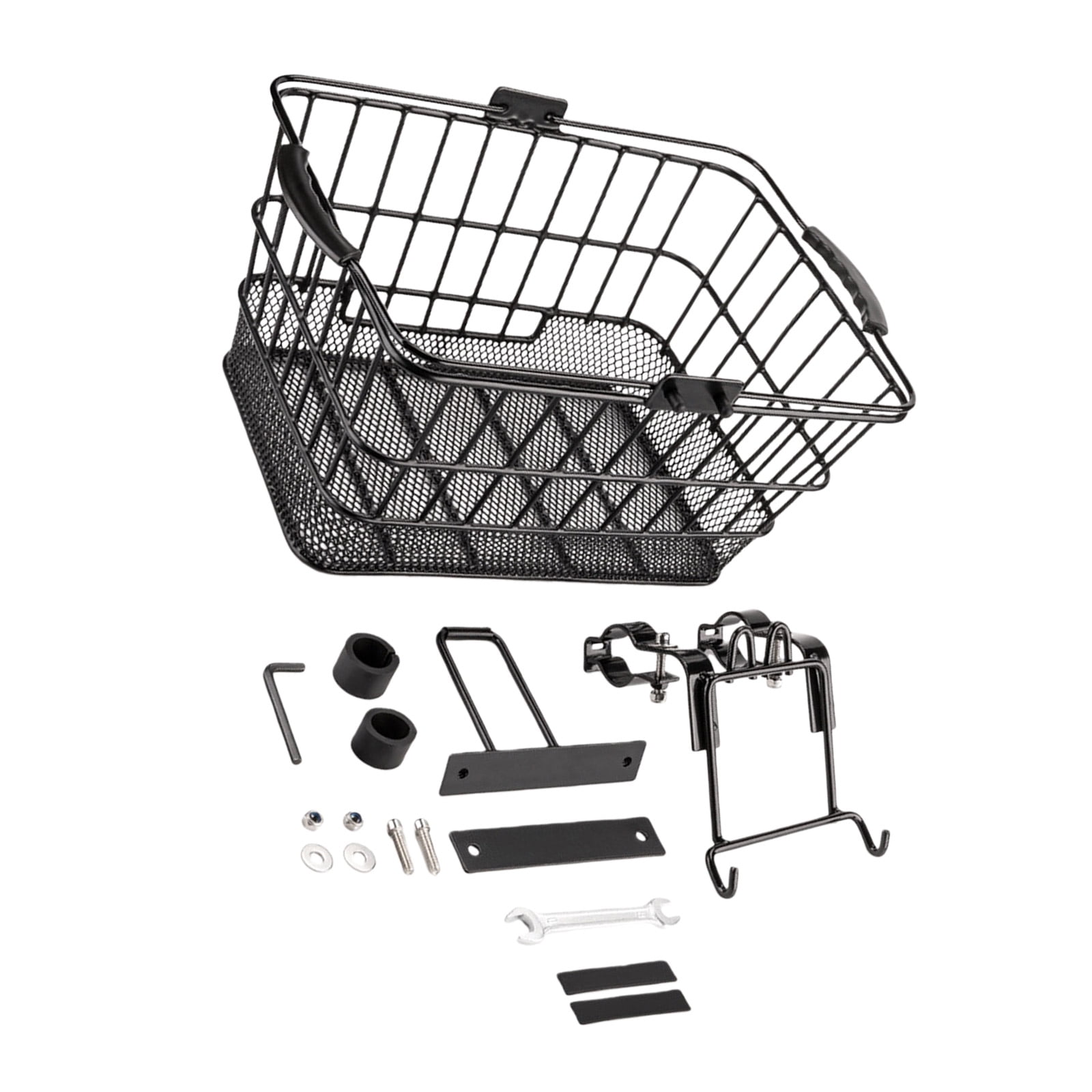 Front Bikes Basket Bicycles Metal Bike Front Handlebar Baskets Cycling Basket for Electric Bike Easy Assembly