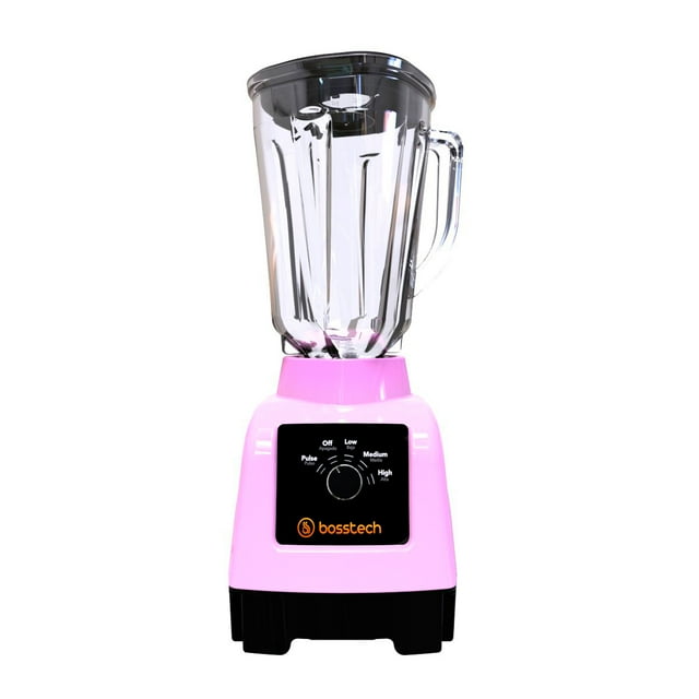 Licuadora 750W Vidrio 2L Perilla 3Vel Bosstech B3 Rosa