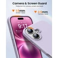 thumbnail image 5 of KOMI Designed for iPhone 16 Case,Shockproof Liquid Silicone Protective Phone Case with Soft Anti-Scratch Microfiber Lining Ultra Slim Drop Protection Phone Cover 6.1 inch Morandi Purple, 5 of 5