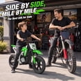 thumbnail image 2 of Joyracer 24V Electric Dirt Bike for Kids, 250W Powered Motorcycle,Ride on Toys with 3 Speed Modes, Twist Grip Throttle, Rear Disc Brakes, 15" Pneumatic Tire, Green, 2 of 6