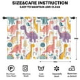 thumbnail image 2 of Blackout Kids Curtains,Cute Dinosaur Pattern Childrens Insulated Curtains Set Of 2,Bedroom Essentials,Toddler Room Decor 42x54in(106x137cm), 2 of 4