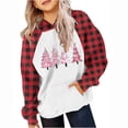 thumbnail image 2 of ATOGUTA Girls Hoodies Fleece Christmas Sweatshirts Fall Pullover Sweaters Winter Clothes Size 5T-15, Red, 2 of 5