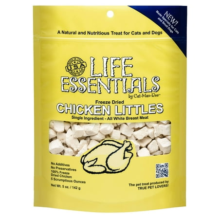 UPC: 0705105790657 | Life Essentials Freeze Dried Chicken Littles Cat & Dog Treats  5 oz. bag