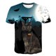 thumbnail image 1 of Camiseta con estampado 3D de dos gatos para hombre y mujer, camisa de manga corta, XXS, verano, 2021, 1 of 4