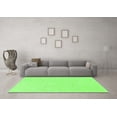 thumbnail image 3 of Ahgly Company Indoor Round Solid Green Modern Area Rugs, 3' Round, 3 of 4