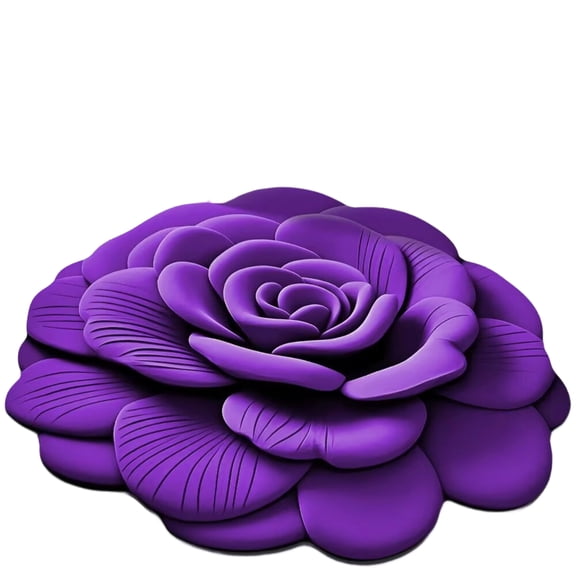 3D Visual Flower Shaped Floor Rugs, 3D Visual Entrance Door Mat Realistic Floral Pattern Non-Slip Absorbent Mat for Bedroom, Kitchen