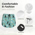 thumbnail image 4 of Fuzoiu Cute Dog Print Women's Athletic Shorts, Double-Layer Running Shorts with Pocket,Women's Workout Shorts for Yoga, Gym, and Workouts-Medium, 4 of 7