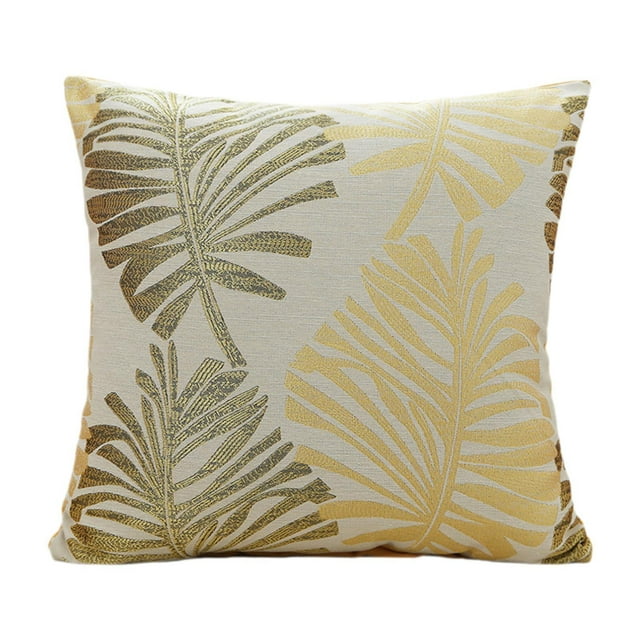 Funda de almohada decorativa, funda de almohada suave, funda de cojín cuadrada Amarillo