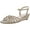 Champagne, variant on Paradox London Womens Winslow Dressy Open Toe Wedge Sandals