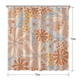 thumbnail image 5 of Waterproof Beautiful Colorful Floral Shower Curtain 72x72 Inch Boho Style Polyester Unique Shower Curtain for Bathroom Hotel Home Decor with 12 Plastic Hooks, 5 of 5