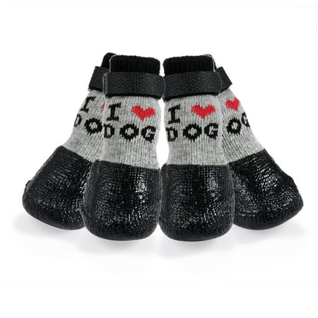Avaner Dog Shoes  Dog Boots for Small Medium Dogs  Waterproof Dog Booties Paw Protector for Summer Hot Pavement  Winter Snowy Day  Outdoor Walking  Indoor Hardfloors Anti Slip Sole M