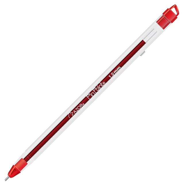 Bolígrafo Azor Pin Point 1.00 mm Tinta Rojo Caja con 12 Piezas