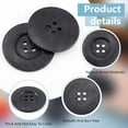 thumbnail image 4 of 30Pcs Flat Round Wood Buttons 4 Hole Wood Sewing Button 2.4 Inch Large Size Wood Sewing Buttons 4.5mm Hole Handmade Buttons, 4 of 6