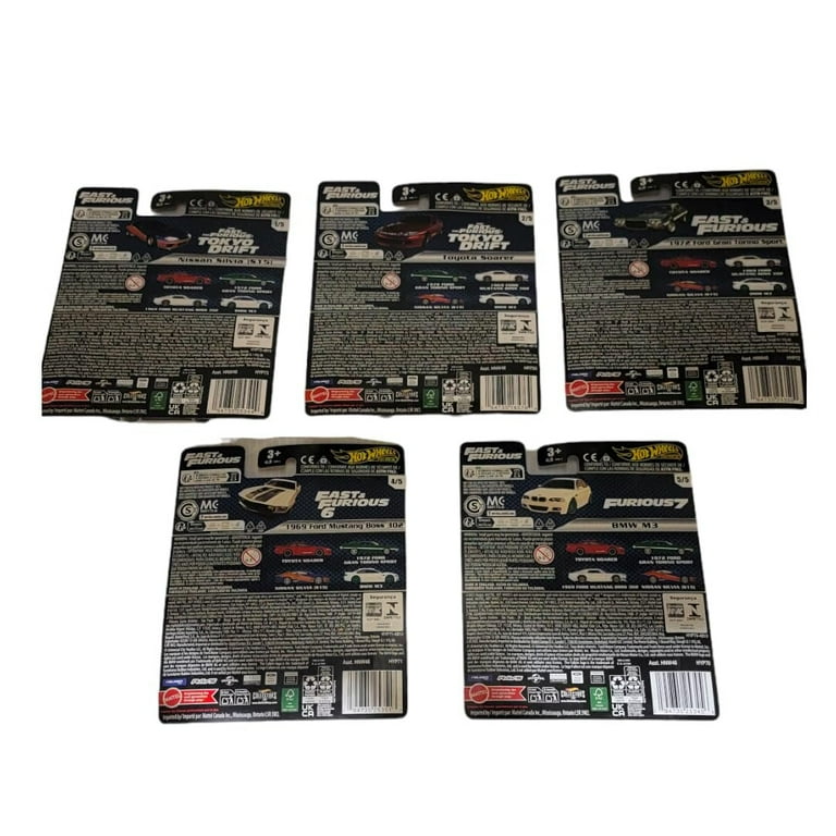 Hot Wheels 2024 Fast & Furious Premium Diecast Car Complete Set of